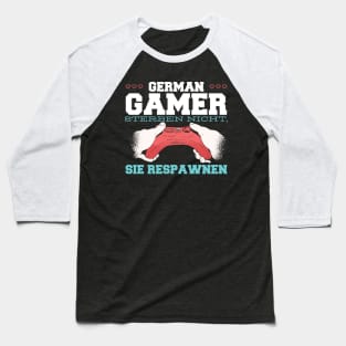 Gamer respawn German Baseball T-Shirt